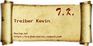 Treiber Kevin névjegykártya